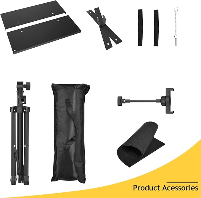Projector Stand Tripod - Laptop Tripod Projector Stand Adjustable Height 22 to 47 Inch, Projector Tripod Stand, Tripod for Porjector, Projector Stand for Outdoor Movies