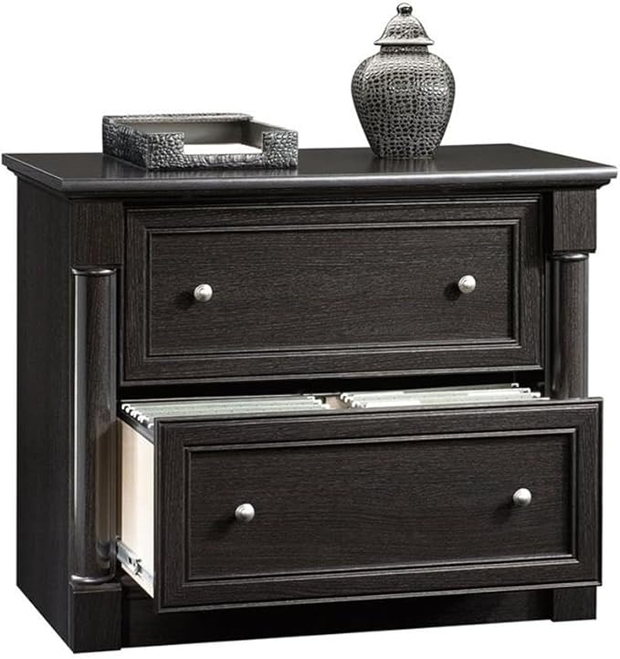 Pemberly Row Engineered Wood 2-Drawer Lateral File Cabinet in Wind Oak