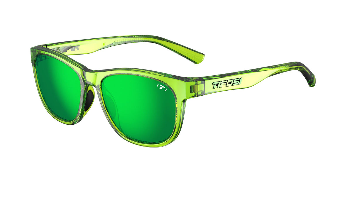 Tifosi Swank Sunglasses (Hyper Lime/Green Mirror with AR)