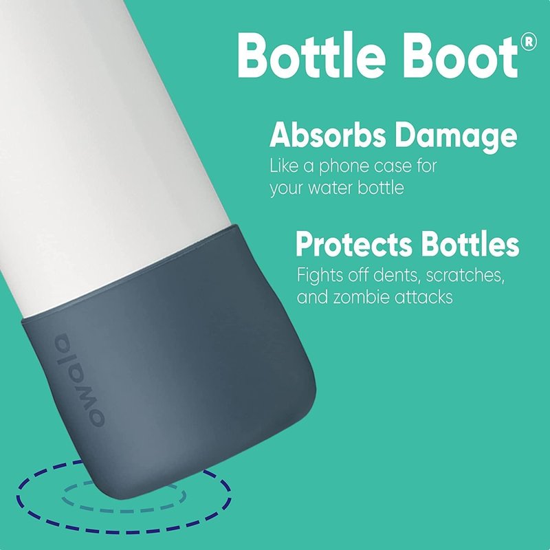 Owala Silicone Boot Accessory for Stainless Steel Water Bottles, Anti-Slip Dent Protective Sleeve, Protects FreeSip, Blue, Made 40 Oz Water Bottle