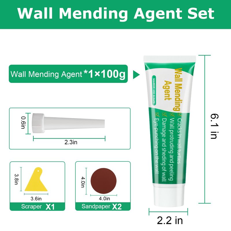 GASRONS Drywall Repair Kit, 1 Pack Wall Mending Agent,Wall Surface Hole Fill Quick and Easy Solution