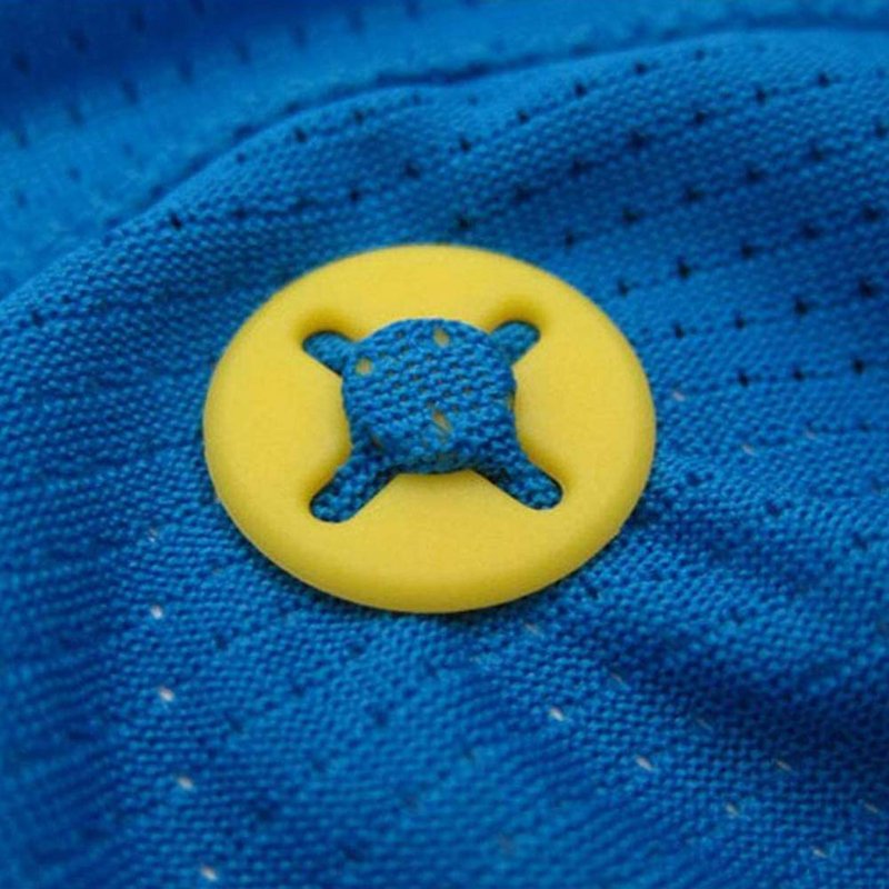 Geenite Running Bib Clips Fixing System Race Number Buckle Marathon Number Plate Buttons for Field Events Fasteners Holders Random Color 30 pcs