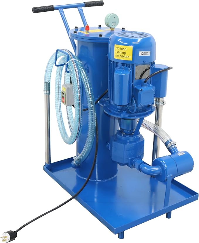 220V Filtering Machine Portable Hydraulic Oil Filter Cart Single Cylinder