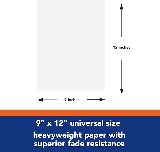 Tru-Ray® Construction Paper, 50% Recycled, 9" x 12", White, Pack Of 50