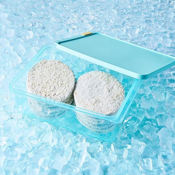 LocknLock Freezer Fit Plastic Freezer Containers | Airtight Stackable Food Storage for Meal Prep | Microwave & Dishwasher Safe | BPA Free Freezer Container with Lid, 2.2L - size: 2200ml