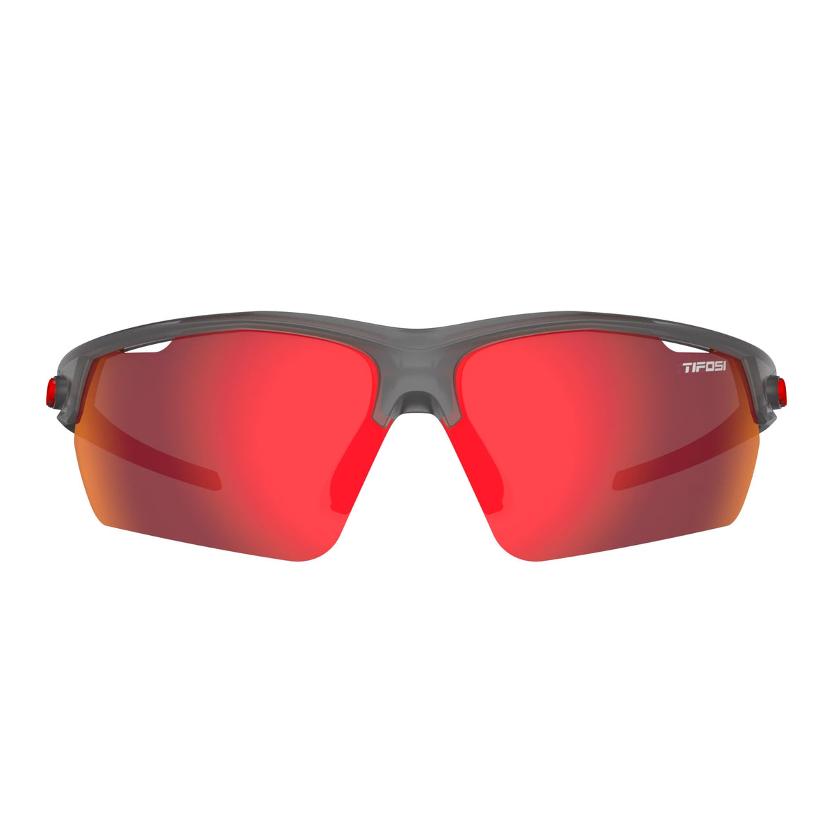 Tifosi Optics Navar FC Sunglasses (Satin Vapor, Smoke Red Mirror)