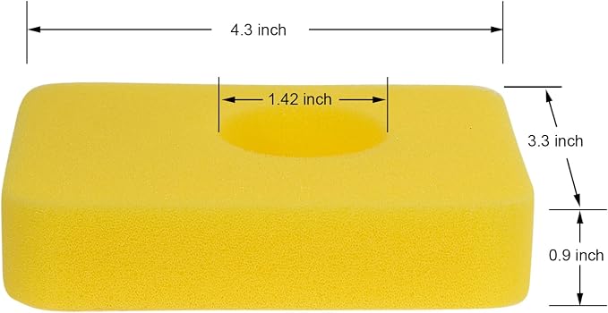 ZLKSKER 799579 Foam Air Filter Replacement B&S 5434 4248 09P000 08P000 Lawn