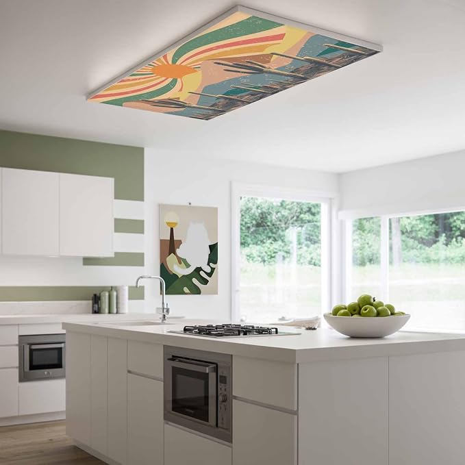 Fluorescent Light Covers for Ceiling Lights Cactus Desert Magnetic Light