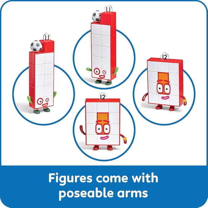 hand2mind Numberblocks Friends Eleven and Twelve Figures, Numbers for Toddlers, Math Toys for Kids 3-5, Small Figurines for Kids, Preschool Learning & Education Toys, Birthday Gifts for Kids