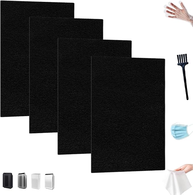 4-Pack Activated Carbon Pre-Filters Compatible