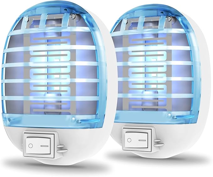 2 Packs Bug Zapper Indoor, Fly Traps for Indoors, Insect Traps for Home Mosquito Killer for Kids & Pets, Home, Kitchen, Bedroom, Baby Room, Office-8