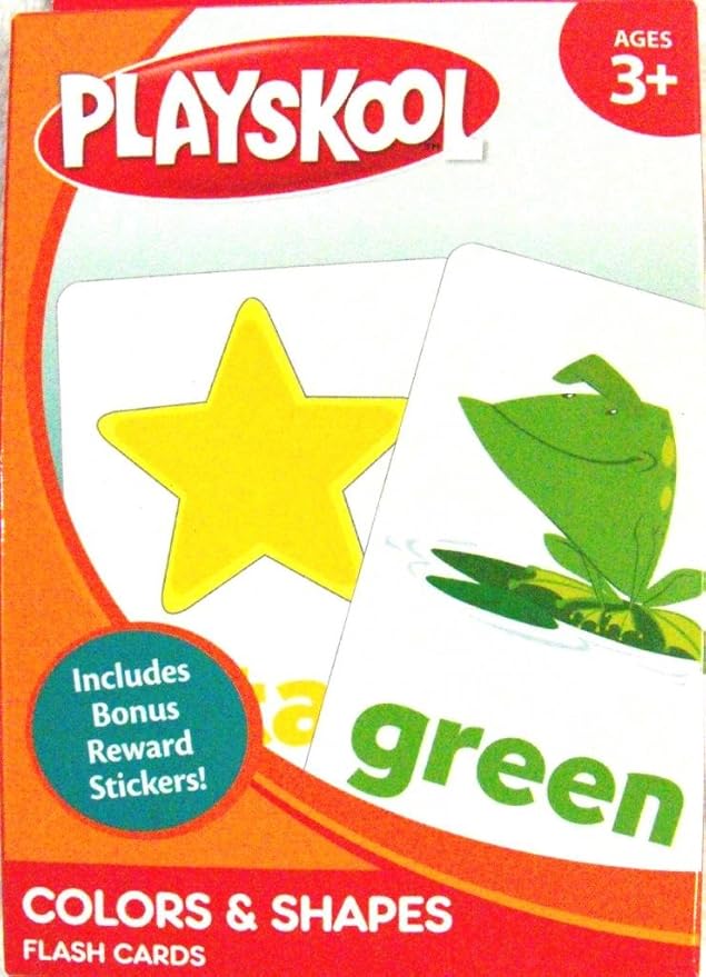 PLAYSKOOL Colors & Shapes and Numbers Flash Cards (2 Sets) 36 Cards per Set
