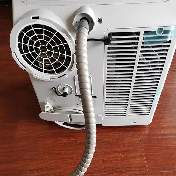 2Pcs White Window Adaptor Filter Screen Window Exhaust Hose Interface