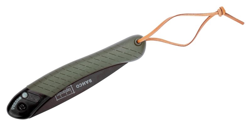 Bahco BAH396LAP 7-1/2" Laplander Folding Saw for Trail Maintenance, Wood Processing, and Survival Use, Rust-Protected Blade, Secure Lock, Ergonomic Grip, Ideal Bushcraft and Camping Tool