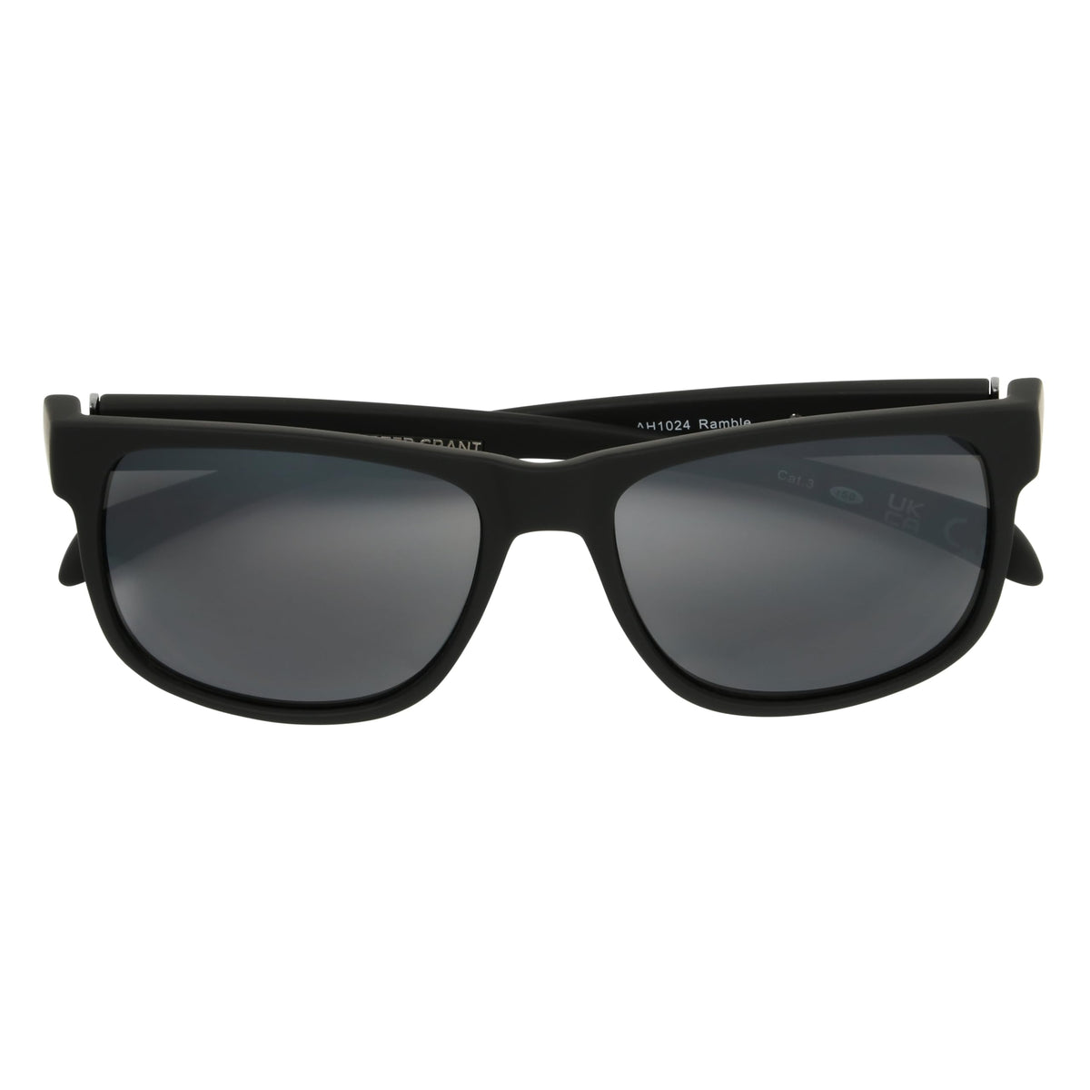 Foster Grant Mens Ramble Sunglasses Sunglasses Black Frame Grey Lenses Way Shape, Black/Smoke, 52 mm US