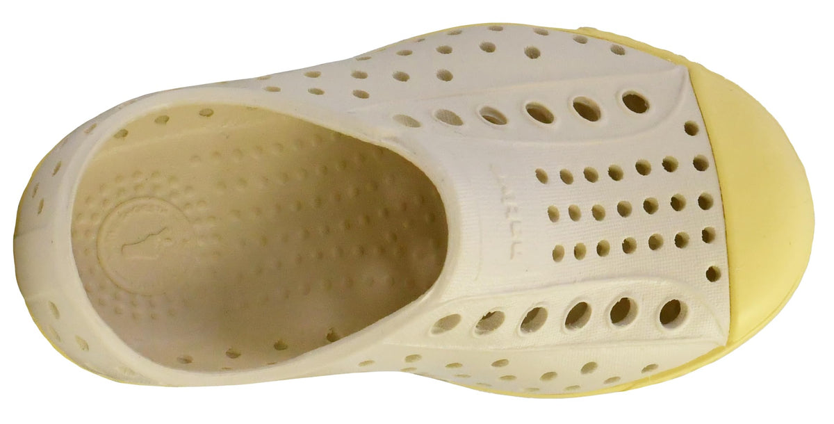 Native Shoes Unisex-Kids Jefferson Sneakers, Bone White/Gone Bananas Yellow, 8 Toddler