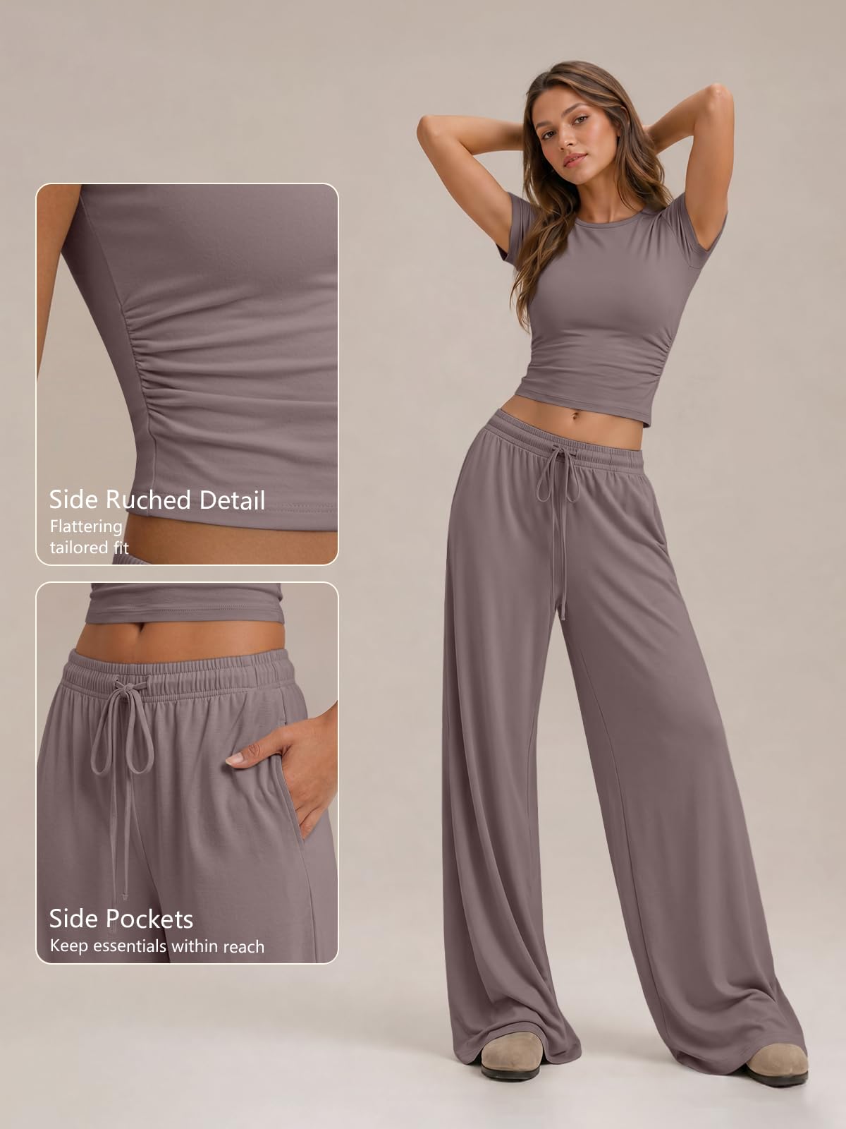 Trendy Queen Women's 2 Piece Matching Summer Lounge Set with Pockets