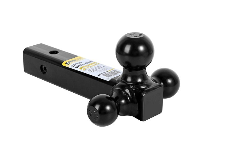 MaxxHaul 70270 Trailer Hitch Hollow Shaft Triple Ball Mount - Black