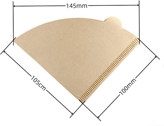 ZHIYE 100PCS Coffee Filter, Disposable Unbleached Cone Filter Papers Size 01 for Coffee Dripper & Pour Over Coffee Maker, 1-2 Cups