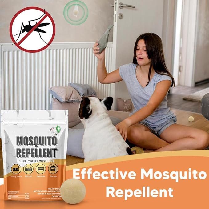 Mosquito Repellent Outdoor Patio, Natural Mosquito Repellents, Mosquito Barrier, Mosquito Repellent Indoors, Protects 120 Sq Ft, Safe for Use Around Kids, Pets - 8P