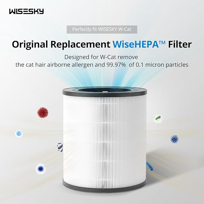 WiseHEPA Carbon Replacement Filter Compatible