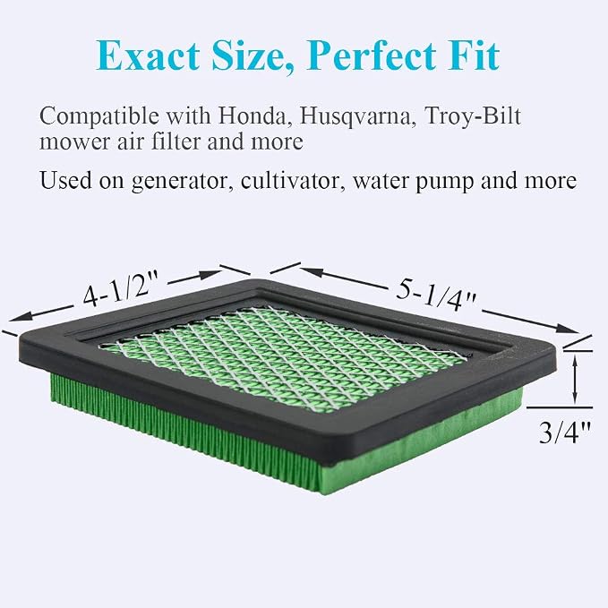 HOODELL 5 Pack 17211-zl8-023 Air Filter, Compatible