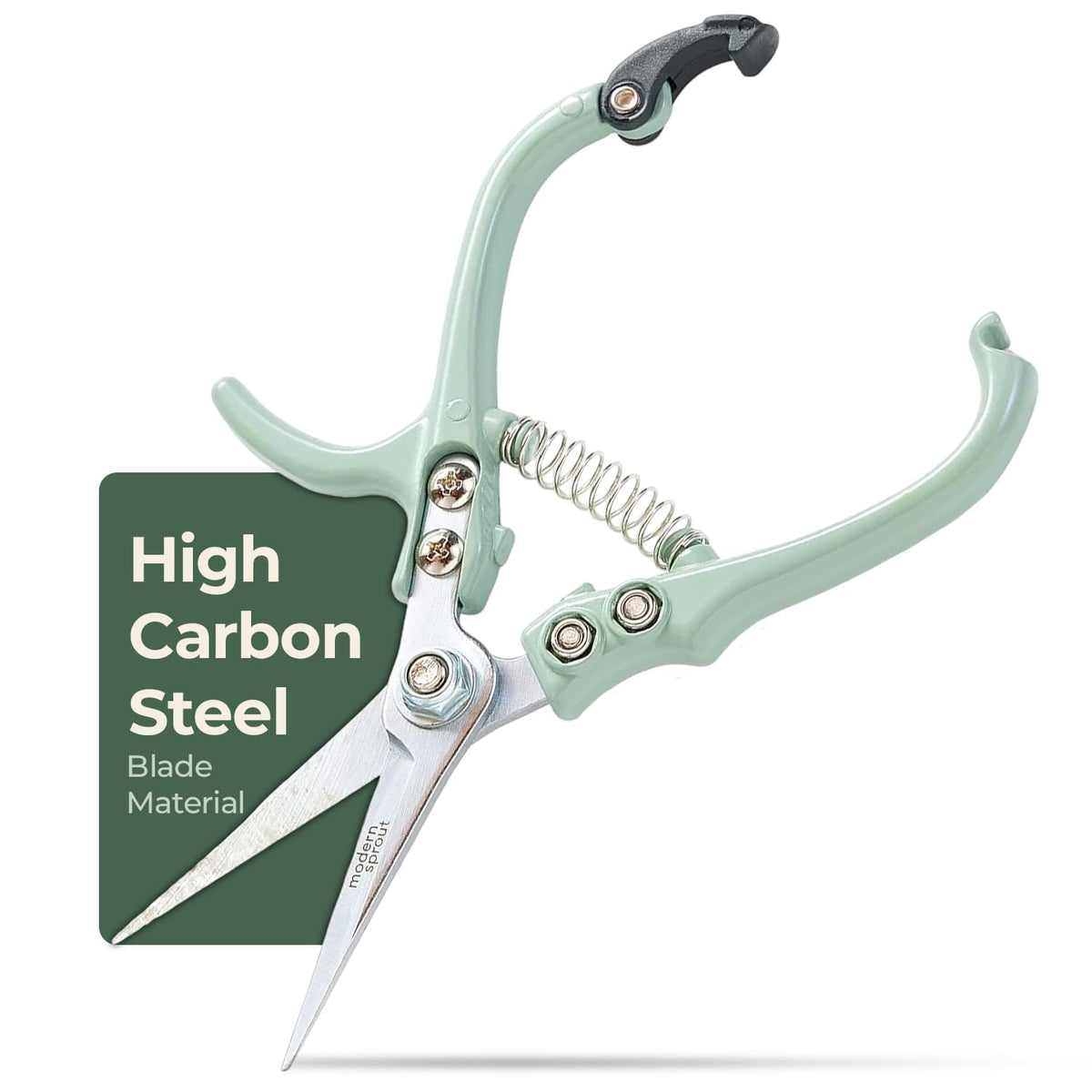 Modern Sprout Pruning Shears- Garden Snips-Herb Scissors- Chartreuse 1-Pack