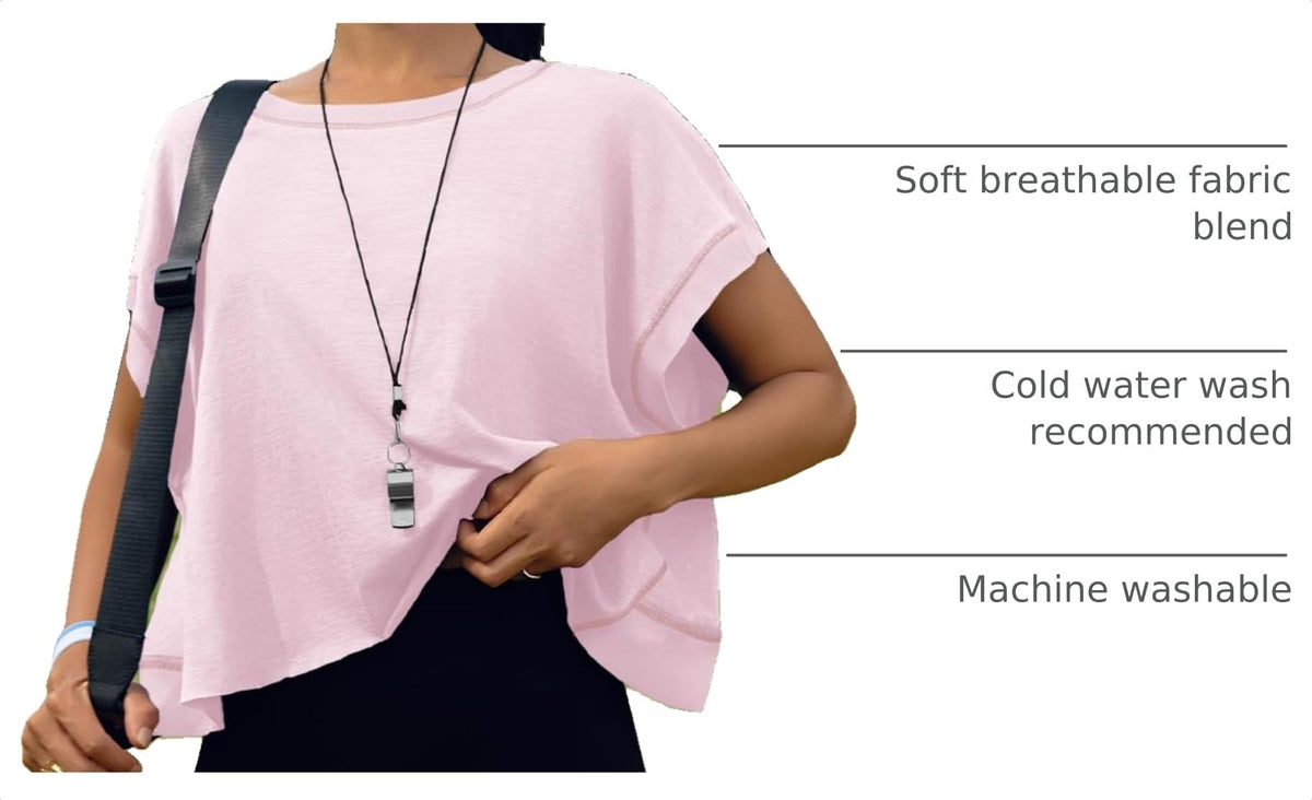 SENSERISE Womens Open Back Workout Tops Backless Short Sleeve Athletic Shirt Running Crop Top Gym Yoga Tee(Pink,S)