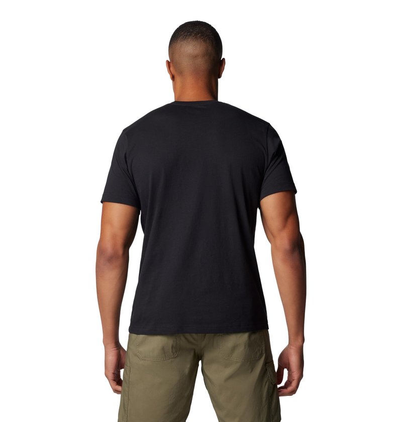 Columbia Men's Thistletown Hills Graphic Short Sleeve, Olive Green Heather/Wanderland Graphic, 4X Big