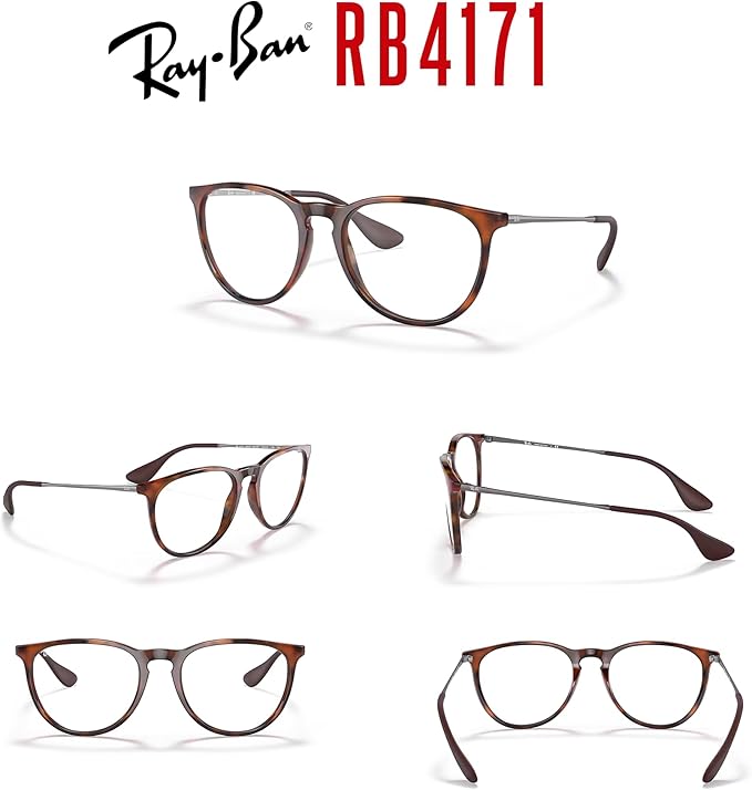 Ray-Ban RB4171 ERIKA Round Sunglasses For Women +BUNDLE with ACCESSORY EYEWEAR KIT