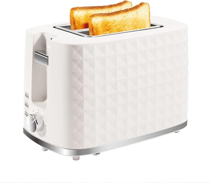 Seydere Toaster 2 Slices, Toasters Wide Slot, Bread Toaster with Cancel, Bagel, Defrost Function, Bagel Toasters with Removable Tray & 6 Temperature Settings, Beige
