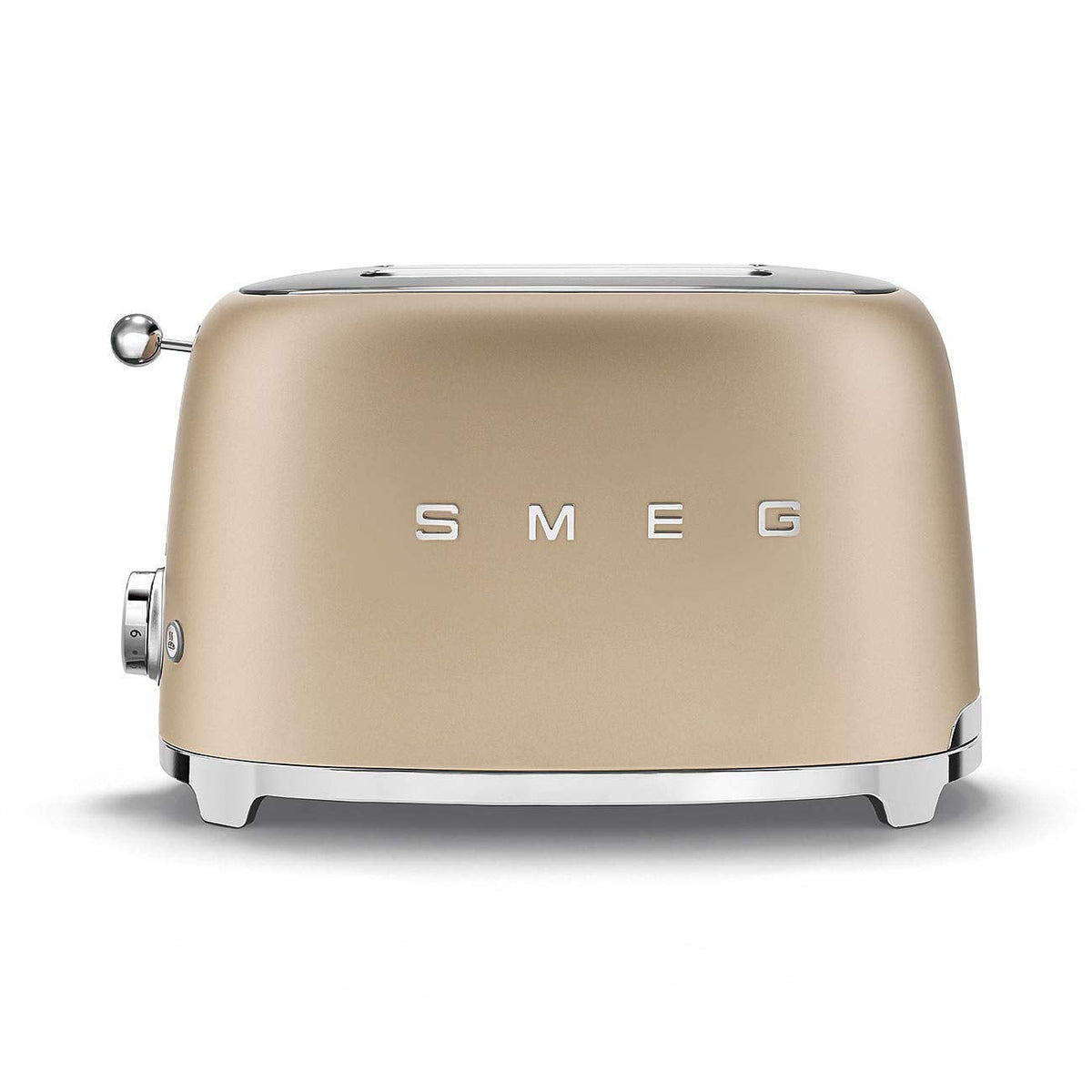 SMEG 2 Slice Toaster with 6 Presets and Defrost Function and Removable Crumb Tray TSF01RDUS, RED