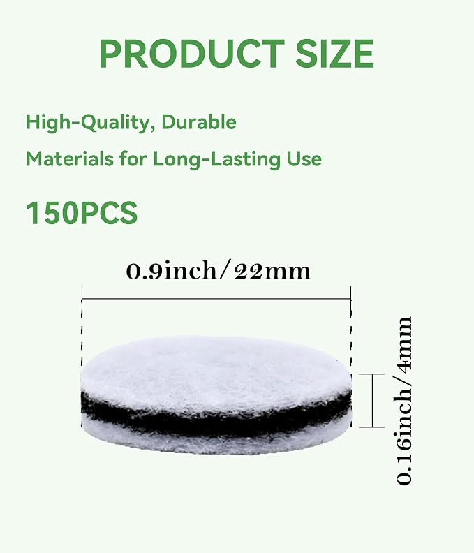 150-Pack Advanced 3-Layer Activated Carbon Filters | Universal Fit