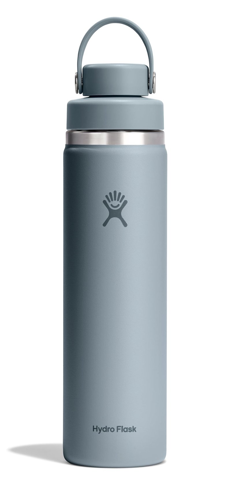 Hydro Flask Water Bottle - Insulated Stainless Steel - Wide Mouth Flex Chug Lid, Non Spill, Leakproof in 24 Oz Shale Gray
