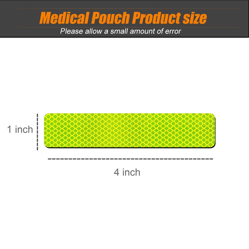 R.SASR 6 Pack Extra Reflective Patch Hook Fastener for Safety