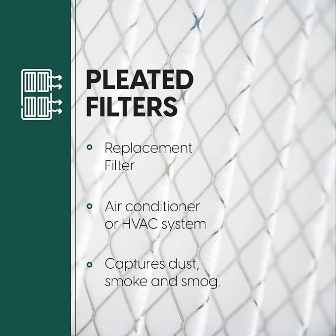 EconoHome 16x25x4 AC Furnace Pleated Air Filter MERV 11 Replacement – Allergen