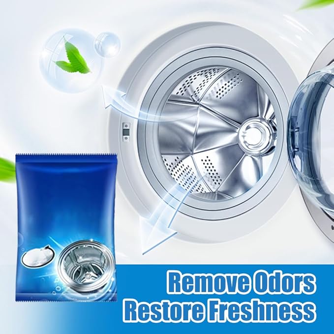 Washing Machine Cleaner, 2026 New Powerful Stain Remover for Washing Machine Tanks - Deep Clean Solution for Top Load and Front Load Washers, Descaler for Drum, Tub & All Internal Parts (3Pack)