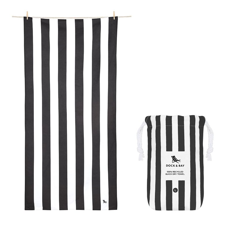 Dock & Bay Beach Towel - Quick Dry, Sand Free - Compact, Lightweight - 100% Recycled - Includes Bag - Cabana - Set E (4), Extra Large (200x90cm, 78x35)