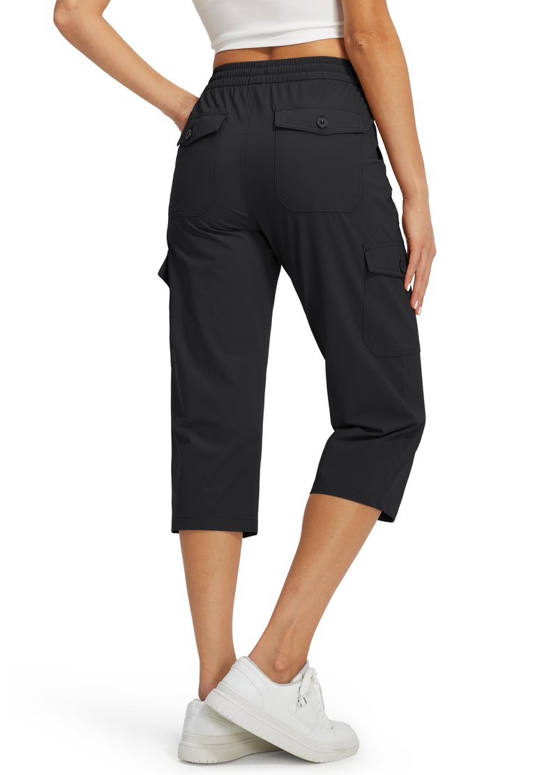 Libin Women's Capri Pants Cargo Capris Travel Hiking Casual Summer Cropped Pants Stretch Quick Dry Water Resistant
