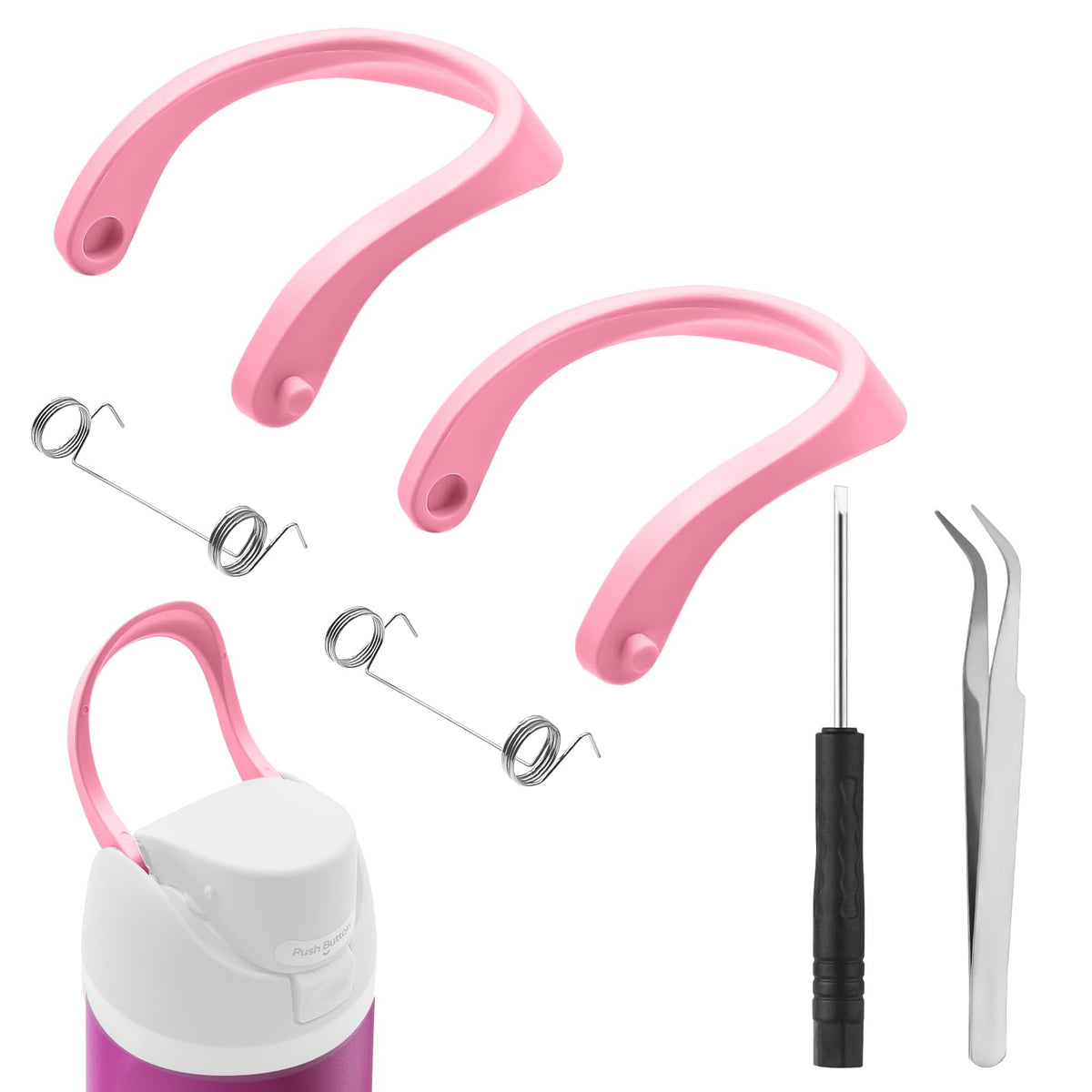 JTJEI 2pcs Handles for Owala FreeSip 16oz 19oz 24oz 25oz 32oz 40oz