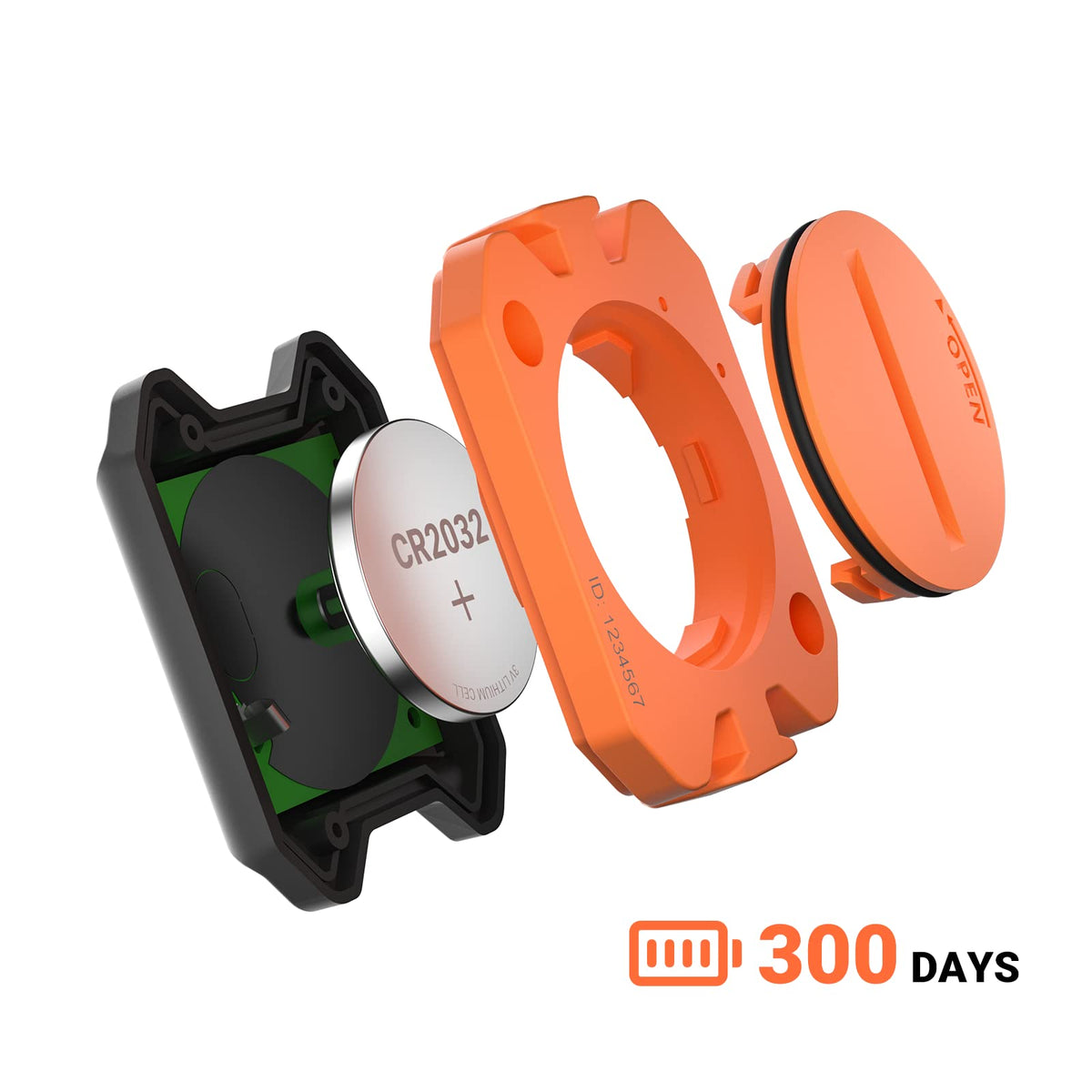 moofit Cadence Sensor Bluetooth/ANT+ IP67 Waterproof Wireless RPM Cycling Spin Bike Cadence Sensor for Wahoo/OpenRider/Endomondo/TacX/TrainerRoad (MooFit app Unavailable)