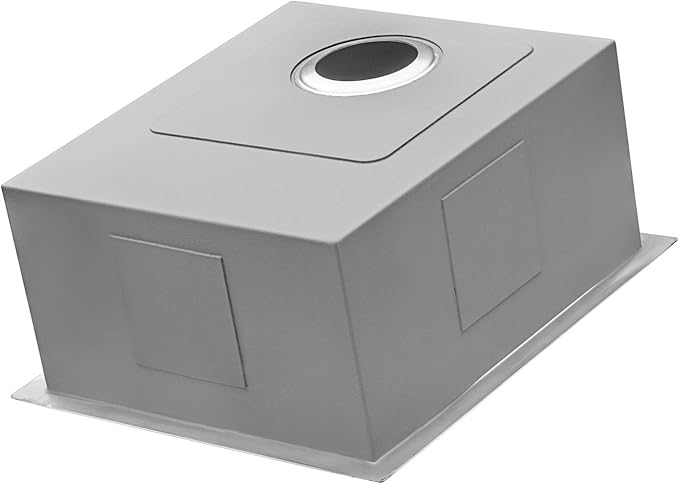 Ruvati 18 inch Undermount Bar Prep 16 Gauge Kitchen Sink Round Corners Stainless Steel Single Bowl - RVH7118