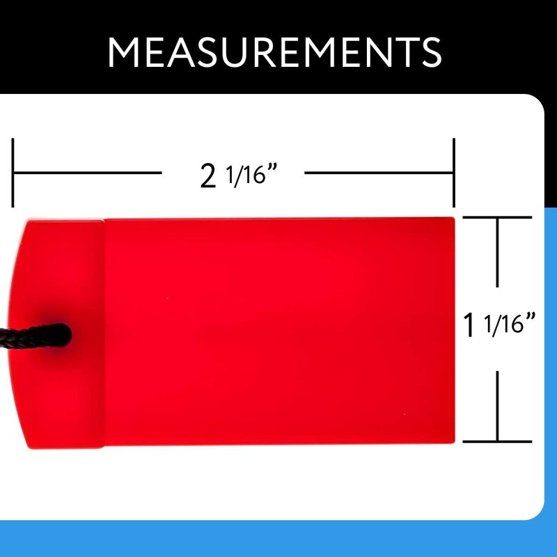 IMPRESA Replacement Treadmill Safety Key Clip - Universal Safety Key for Treadmill - Braided Nylon Security Cord & Clip - Black & Red, Pack of 1