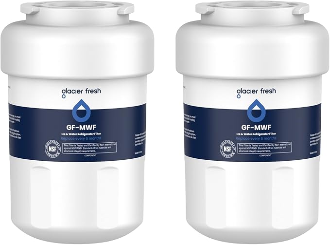 GLACIER FRESH Replacement for MWF Refrigerator Water Filters, SmartWater MWFP