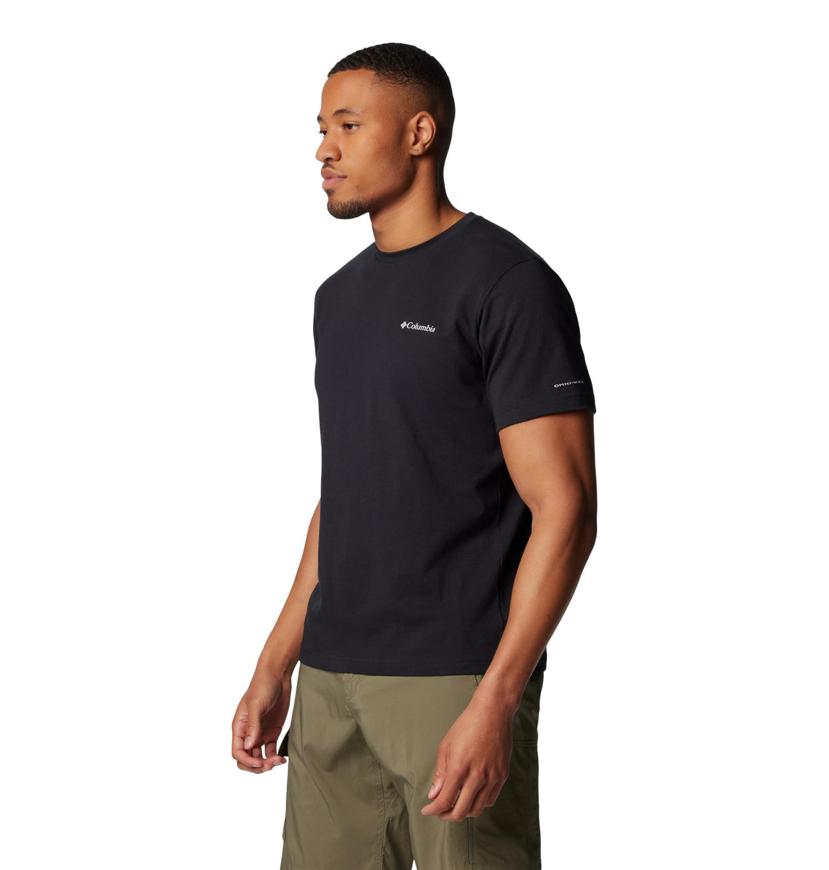 Columbia Men's Thistletown Hills Graphic Short Sleeve, Olive Green Heather/Wanderland Graphic, 1X
