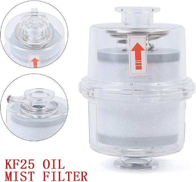 YIYIBYUS New Oil Mist Filter for Vacuum Pump Fume Separator Exhaust Filter KF25
