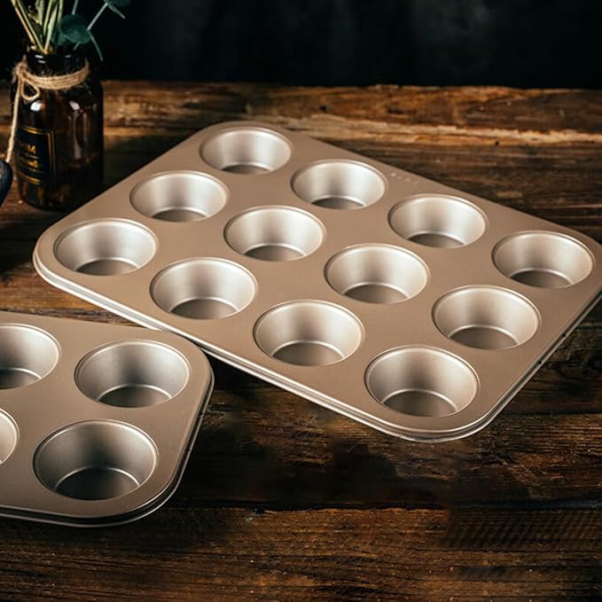 2er-Set Muffinblech 12 Mulden – antihaftbeschichtet & hitzebeständig