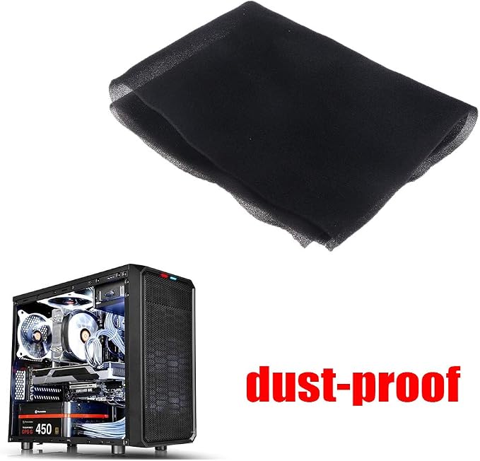 PC Fans Dust Filter Computer Black Dustproof Sponge 60ppi Density Filter