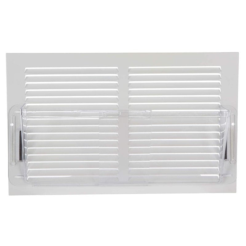 Home Intuition - Adjustable Magnetic Air Vent Deflector for Sidewall, AC, Ceiling and Vent Registers - Non-Melting, 10lb Pull Force - Fits 10-14 Inch (1 Pack)