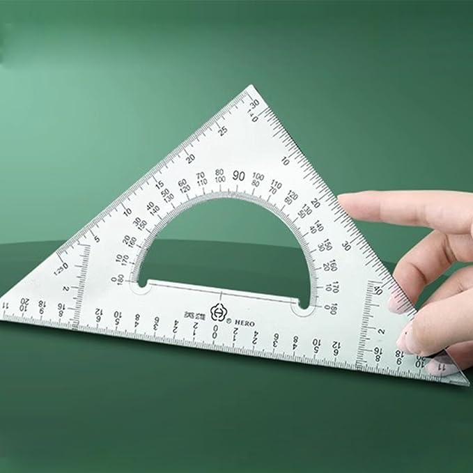 Professional Geometry Set(16Pcs) - Geometry Kit For Artists And Students | Geometry Set With Metal Rulers | Triangle Ruler Compass Protractor Set | Architecture Drawing Pencils Drafting Set